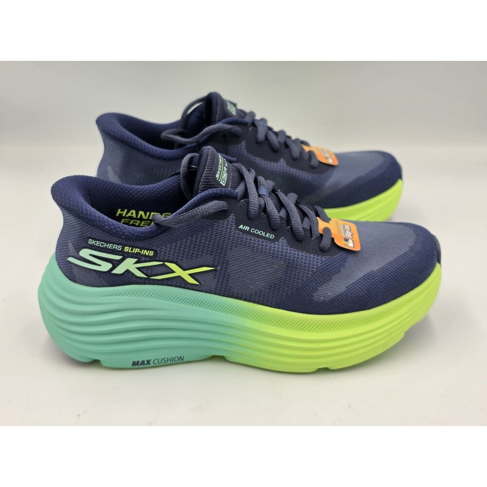 Skechers Max Cushioning Endeavour Hallandale Womens Size 6 Blue Running Shoes